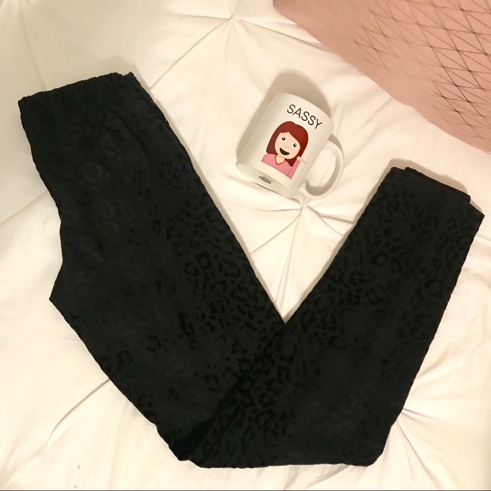 Boxeur des Rues cheetah print black leggings